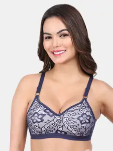 Amour Secret Self Design Non Padded Non-Wired Full Coverage Seamless T-shirt Bra