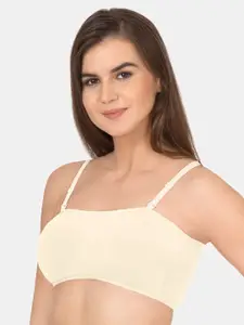 Tweens Off White Bra Full Coverage