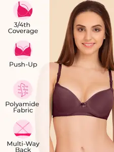 Tweens Pack of 2 Push-Up Soft Polyamide 3/4th Coverage Bra