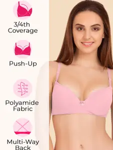 Tweens Pack of 2 Push-Up Soft Polyamide 3/4th Coverage Bra