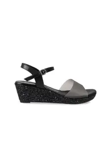 Mochi Open Toe Wedge with Laser Cuts