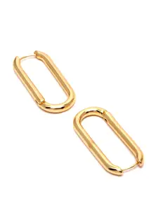 Bohey by KARATCART Gold-Plated Contemporary Drop Earrings