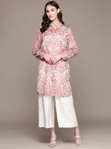 aarke Ritu Kumar Ethnic Motifs Printed Kurta With Camisole