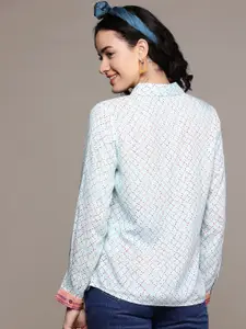 aarke Ritu Kumar Relaxed Opaque Printed Casual Shirt