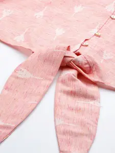 aarke Ritu Kumar Standard Floral Casual Shirt With Tie-Up Detail