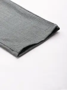 The Indian Garage Co Men Textured Trousers