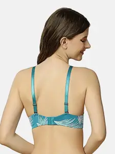 Triumph Tropical Printed Underwired Lightly Padded All Day Comfort T-Shirt Bra