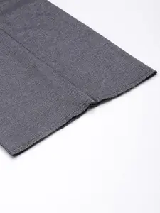 V Dot Men Striped Skinny Fit Formal Trousers