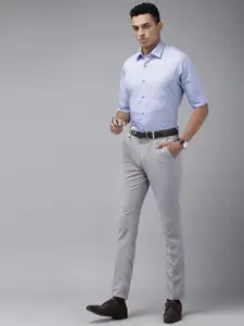 Van Heusen Pure Cotton Self Design Textured Custom Formal Shirt