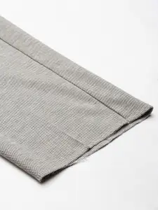 Van Heusen Men Solid Ultra Slim Fit Mid-Rise Formal Trousers