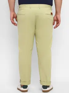 Urbano Plus Men Regular Fit Mid-Rise Pure Cotton Chinos