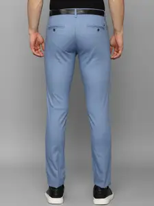 Louis Philippe Sport Men Cotton Mid-Rise Flat-Front Plain Slim Fit Trousers