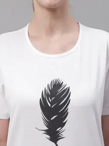 MACK JONNEY Pack Of 2 Typography Printed Cotton T-shirt