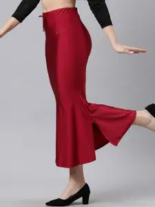 TWIN BIRDS Women Mermaid Fit High Rise Stretchable Shimmer Saree Shape Wear