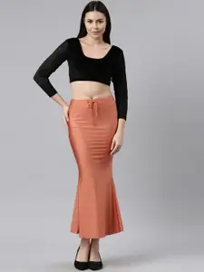 TWIN BIRDS Women pack of 2 Mermaid Fit High rise Stretchable Shimmer Saree shape wear