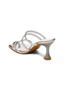 GNIST Open Toe Open Back Block Heels