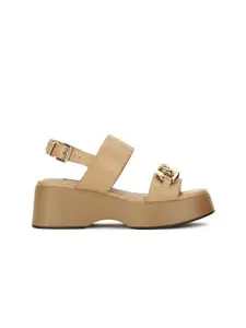 Bata Embellished Platform Heels