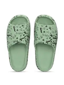 Kook N Keech Women Printed Slip On Croslite Sliders