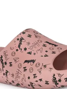 Kook N Keech Women Printed Slip On Croslite Sliders