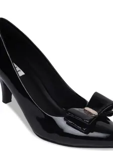 ELLE Pointed Toe Slim Heeled Pumps With Bows