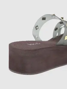 Inc 5 Western Embellished One Toe Platforms