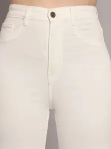 GUTI Women Skinny Fit High-Rise Stretchable Cotton Jeans