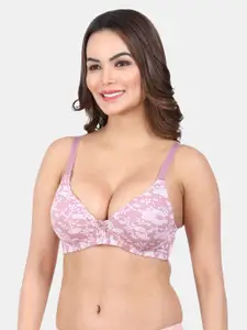 Amour Secret Pack Of 3 Floral Printed Lightly Padded Full Coverage Super Support Bra