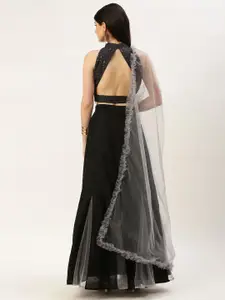 Ethnovog Embellished Sequinned Ready to Wear Lehenga & Blouse with Dupatta