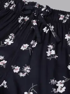 DRAPE IN VOGUE Floral Printed Night Suit