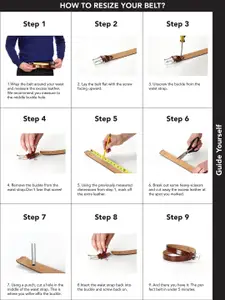 One8 Men Textured Genuine Leather Belt