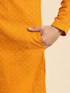 Anouk Men Embroidered Regular Kurta with Pyjamas