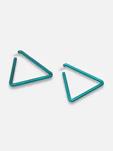 SOHI Triangular Half Hoop Earrings