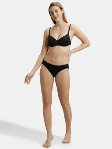 Jockey Wired Padded Soft Touch Microfiber Medium Coverage Multiway Backless Bra-1832