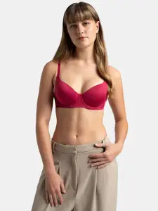 Jockey Wired Padded Soft Touch Microfiber Medium Coverage Multiway Backless Bra-1832