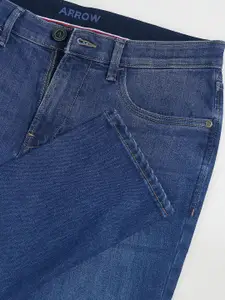 Arrow Sport Men Light Fade Clean Look Cropped Mid-Rise Skinny Fit Jeans
