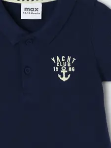 max Boys Polo Collar Cotton T-shirt