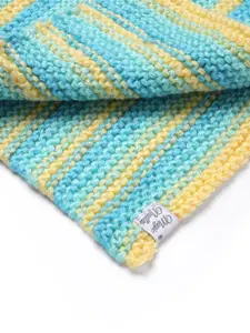 Magic Needles Women Self Design Beanie With Scarf