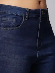 GUTI Women Bootcut High-Rise Stretchable Light Fade Bootcut Jeans