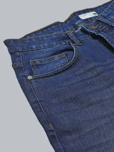 GUTI Women Bootcut High-Rise Light Fade Stretchable Cotton Jeans