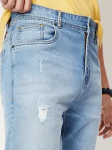 max Men Mildly Distressed Heavy Fade Jeans