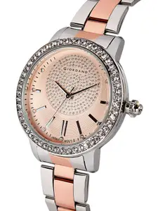 GIORDANO Women Embellished Dial & Bracelet Style Straps Analogue Watch- GZ-60045-11