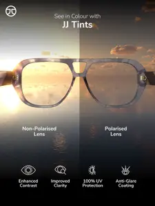 John Jacobs Men Round Sunglasses with UV Protected Lens 148438