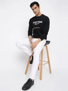 Van Heusen Athleisure Chest Print Crew Neck Long Sleeve Sweatshirt