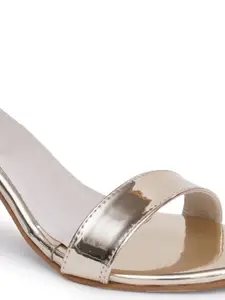 Misto Open Toe Comfortable Block Heels With Ankle Loop