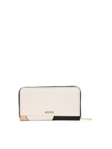 ALDO Women Colourblocked Zip Around Wallet