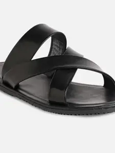 ALDO Men Leather Slip-On Comfort Sandals
