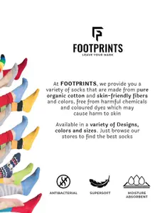 FOOTPRINTS FOOTPRINT Men 5 Pairs Anti Odour Organic Cotton Calf-Length Solid Bamboo Formal Socks