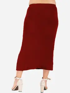 indian flower Side Slit Saree Shapewear