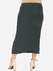 indian flower Side Slit Saree Shapewear