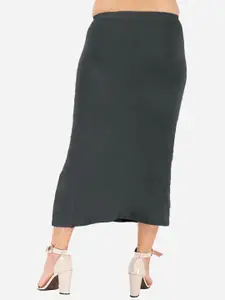 indian flower Side Slit Saree Shapewear